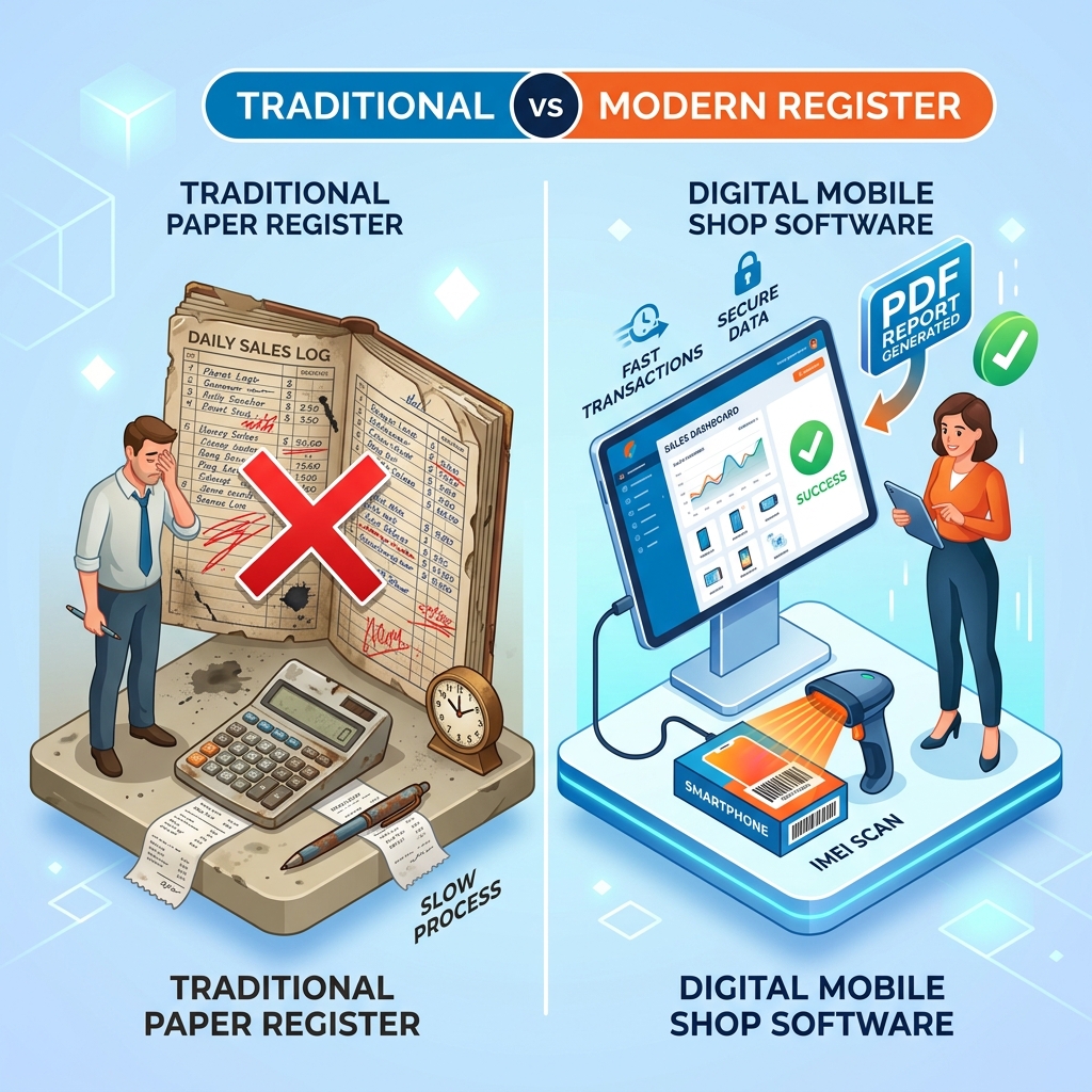 ReMobile Digital E-Register Mobile Shop Software
